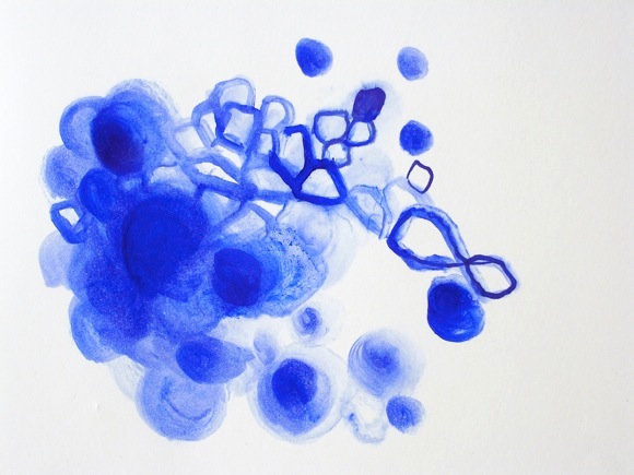 Untitled (Blue drawing)